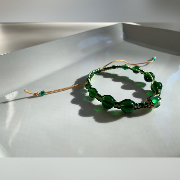 Swarovski Beaded Crochet Handmade Bracelet - Picture 3 of 5